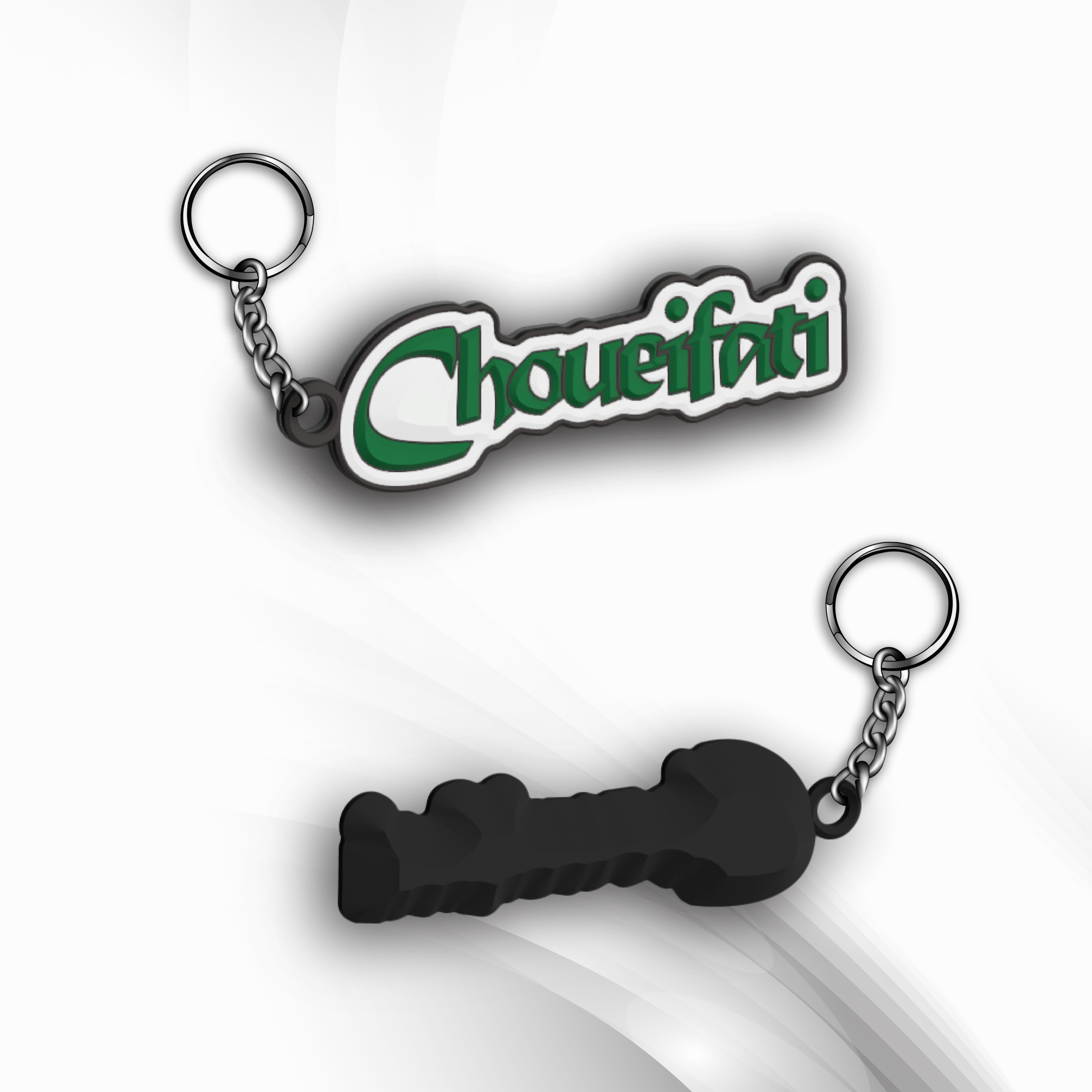 0White Metal Key Chain-01
